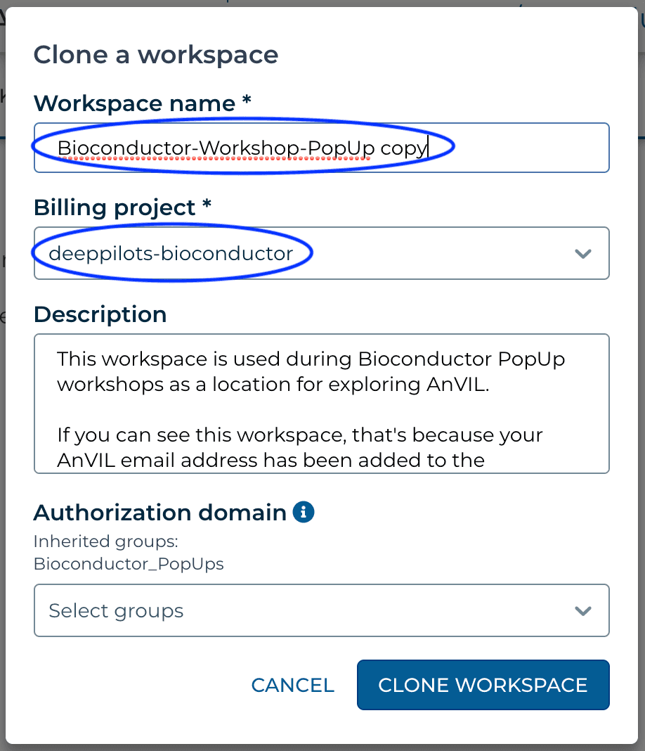 Customize Workspace Name